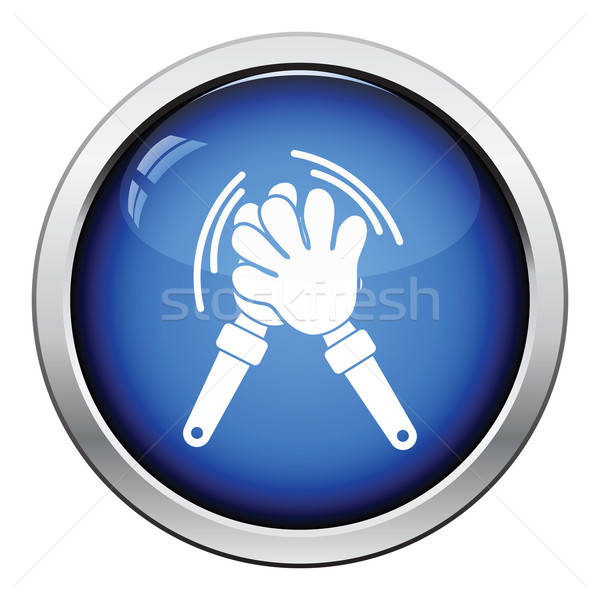 Football fans clap hand toy icon Stock photo © angelp