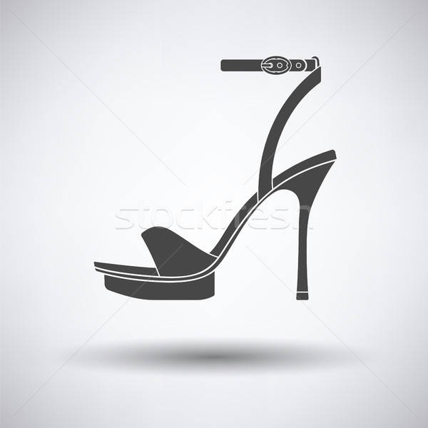 Woman high heel sandal icon Stock photo © angelp