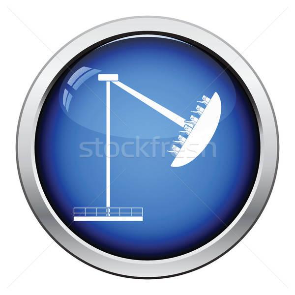 łodzi karuzela ikona przycisk projektu Zdjęcia stock © angelp