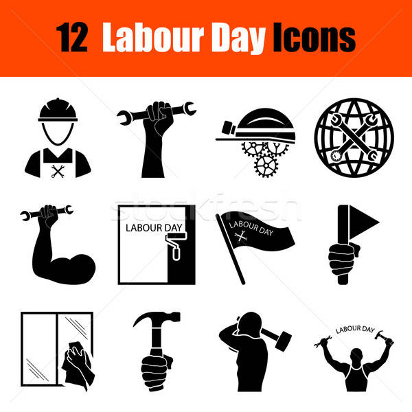 Set of Labour Day icons Stock photo © angelp