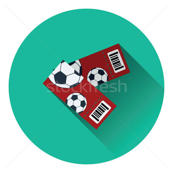 Two football tickets icon Stock photo © angelp