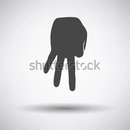 Baseball catcher gesture icon Stock photo © angelp