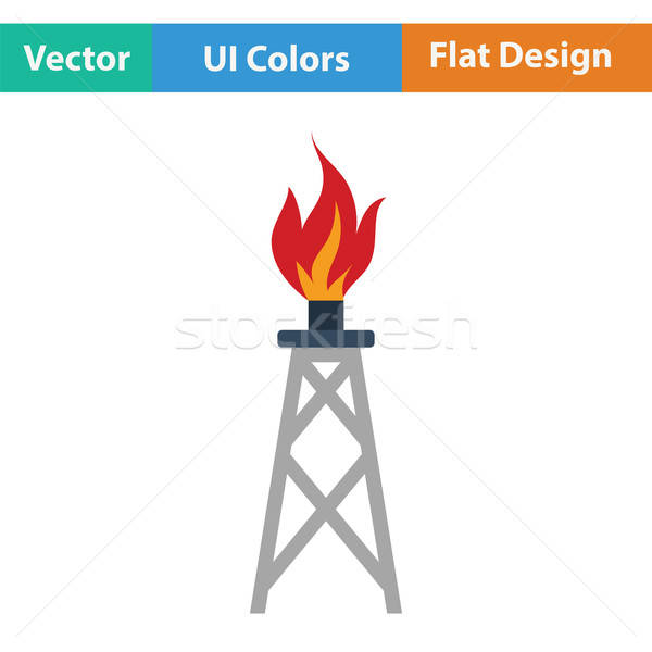 Gas tower icon Stock photo © angelp