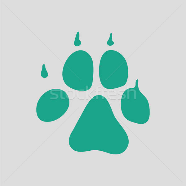 犬 歩道 アイコン グレー 緑 オオカミ ストックフォト © angelp