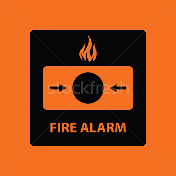 Fire alarm icon Stock photo © angelp