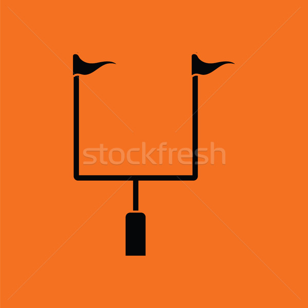 American football goal post icon Stock photo © angelp