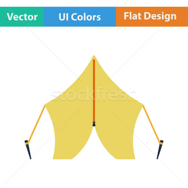 Diseno icono tienda ui colores Foto stock © angelp
