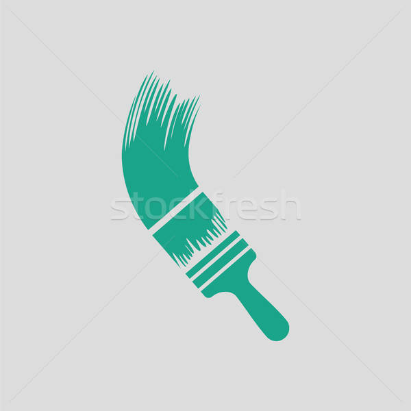 Paint brush icon Stock photo © angelp
