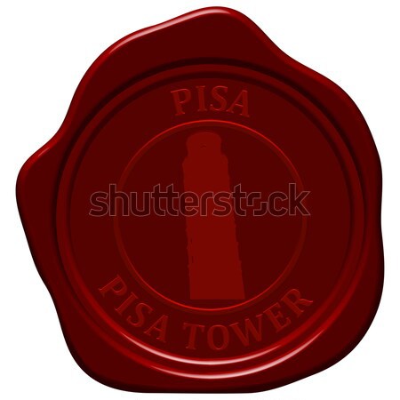 pisa tower sealing wax Stock photo © angelp