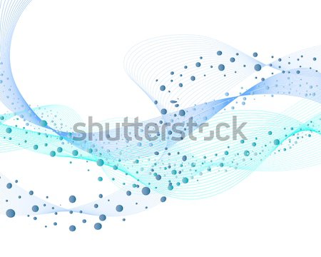 Wasser abstrakten Vektor Blasen Luft Design Stock foto © angelp