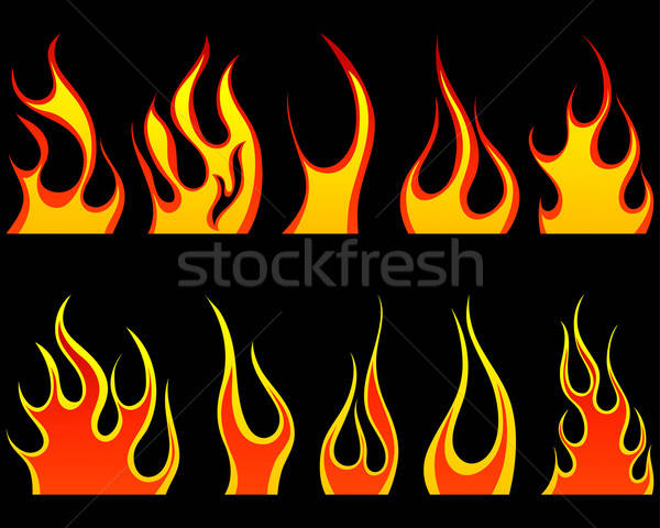 Brand patronen ingesteld verschillend ontwerp teken Stockfoto © angelp