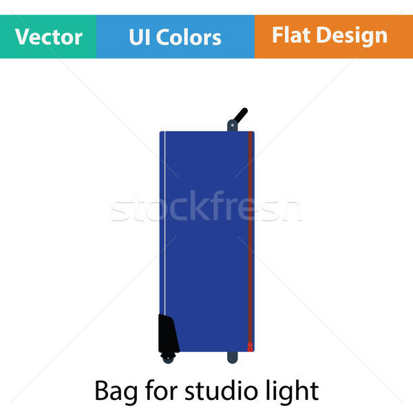 Stock photo: Icon of studio photo light bag