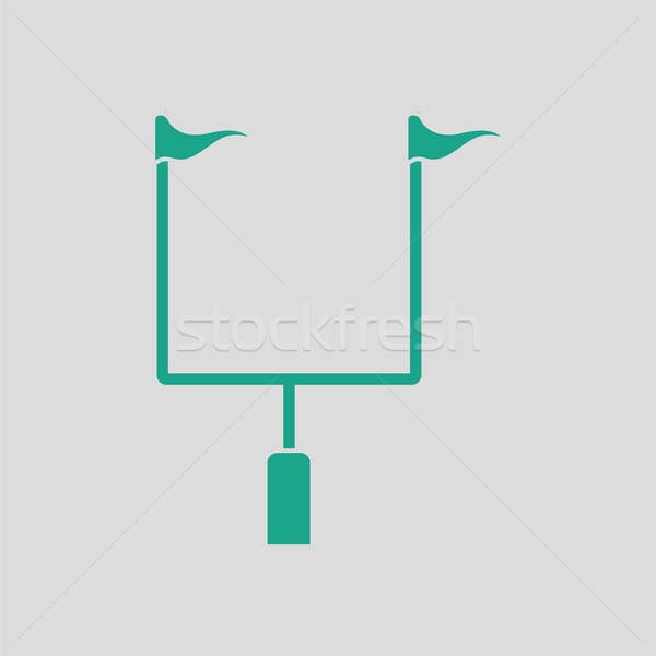 American football goal post icon Stock photo © angelp