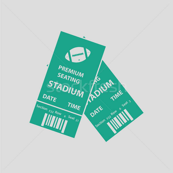 American football tickets icon Stock photo © angelp