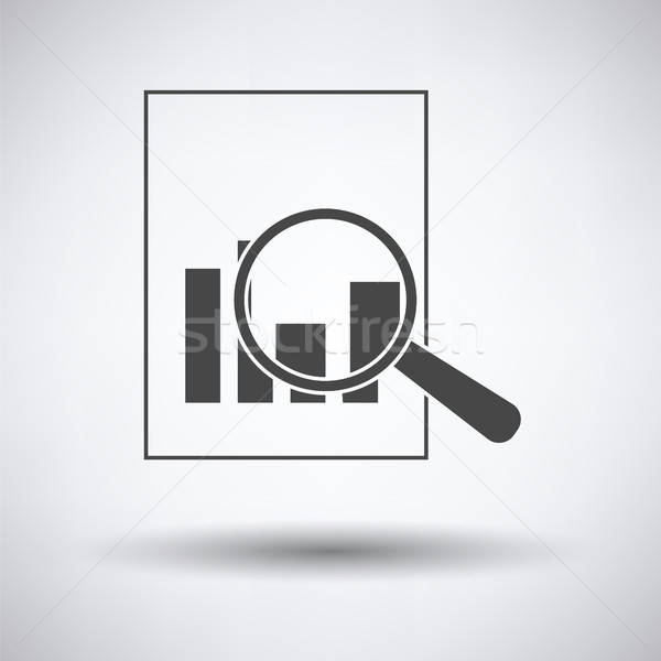 Magnífico vidrio papel tabla icono gris Foto stock © angelp