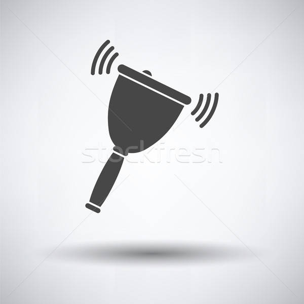 School hand bell icon Stock photo © angelp