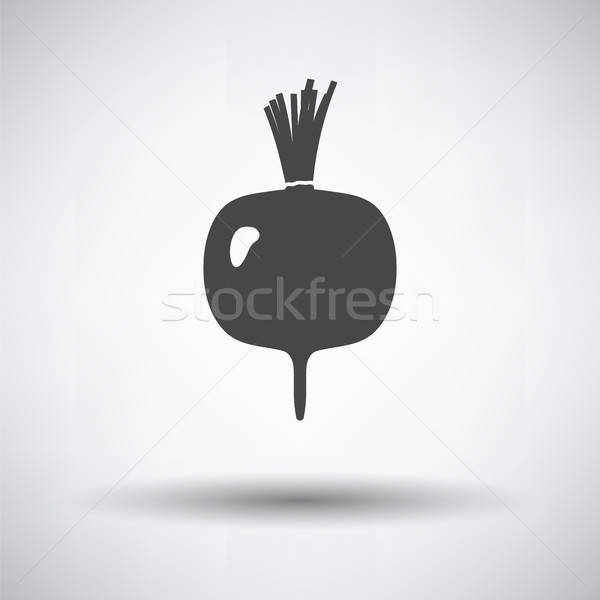 Radijs icon grijs tuin boerderij print Stockfoto © angelp