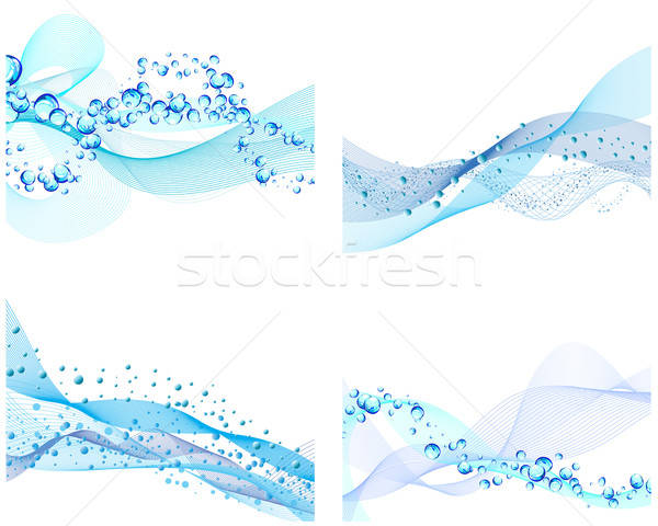 Water abstract vector bubbels lucht ontwerp Stockfoto © angelp