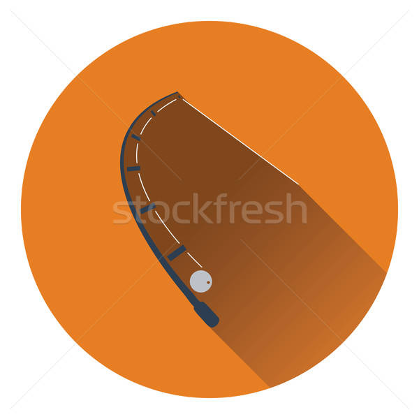 Icon of curved fishing tackle Stock photo © angelp
