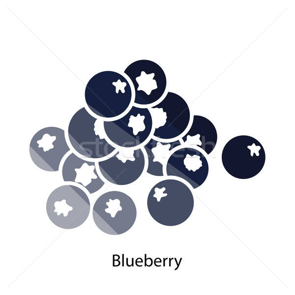 Stock photo: Blueberry icon
