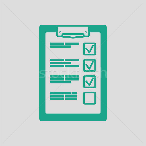 Training plan tablet icon Stock photo © angelp