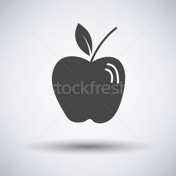 Apple icon on gray background Stock photo © angelp