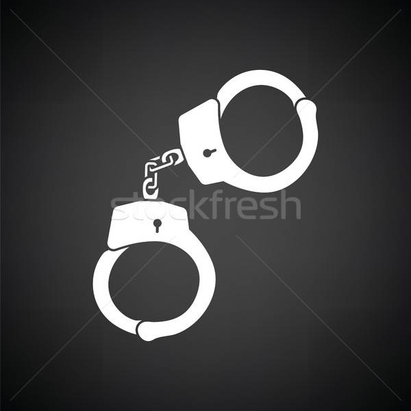 Handcuff  icon Stock photo © angelp