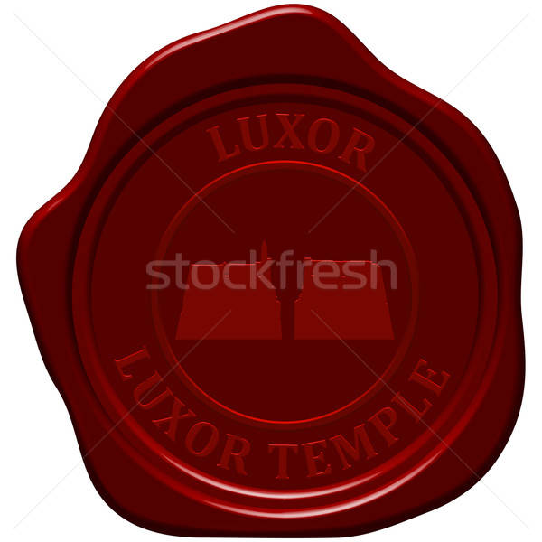 Luxor świątyni wosk pieczęć projektu budowy Zdjęcia stock © angelp