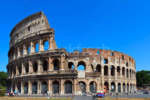 Ansicht alten Rom Ruinen Italien Gebäude Stock foto © angelp
