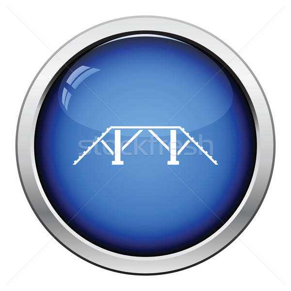Stockfoto: Bank · icon · glanzend · knop · ontwerp