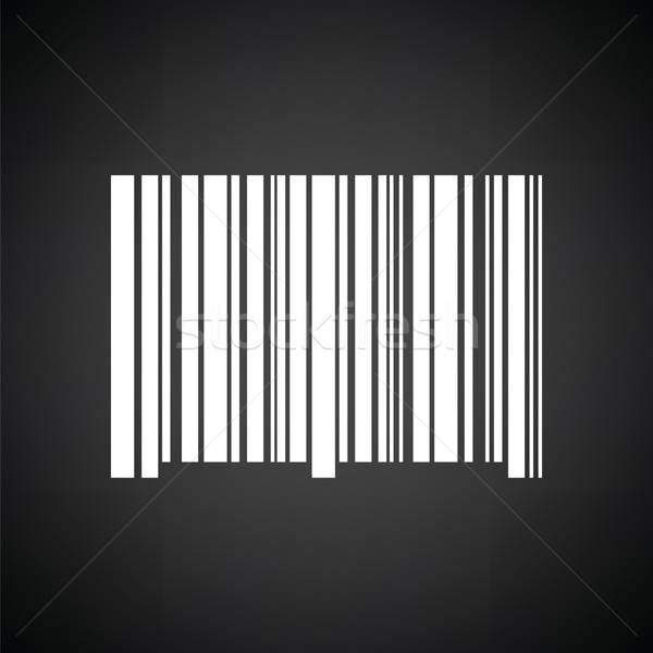 Código de barras icono blanco negro negocios tienda bolsa Foto stock © angelp