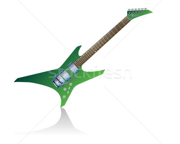 Chitară model culoare chitara electrica proiect petrecere Imagine de stoc © angelp