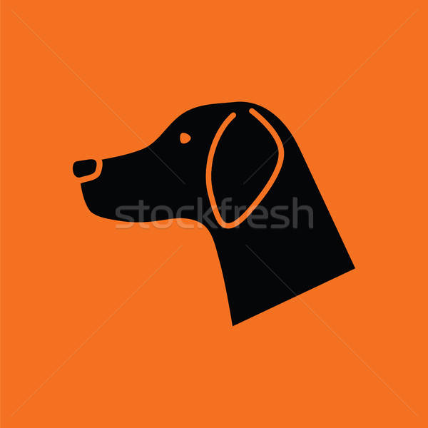 Dog head icon Stock photo © angelp