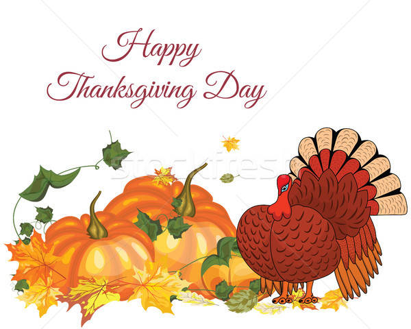 Thanksgiving Day Greeting Card Stock photo © angelp
