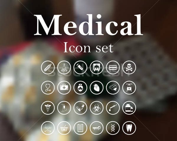 Medical icon set Stock photo © angelp