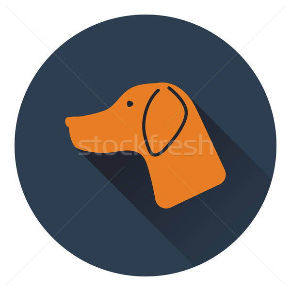 Icon of hinting dog had Stock photo © angelp