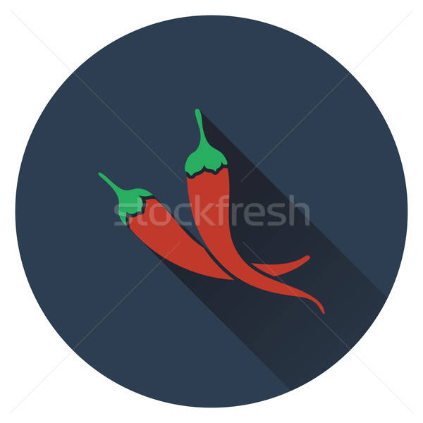 辣椒 圖標 設計 餐廳 植物 吃 商業照片 © angelp