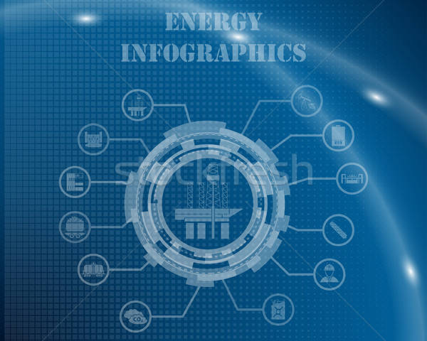 Energy Infographic Template Stock photo © angelp