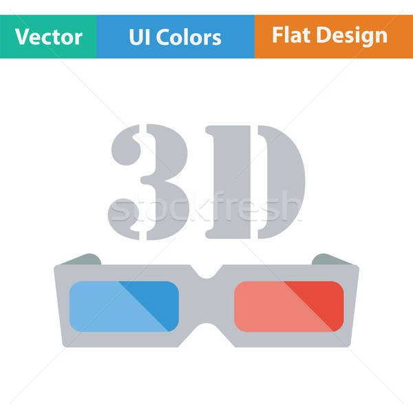 3d goggle icon Stock photo © angelp