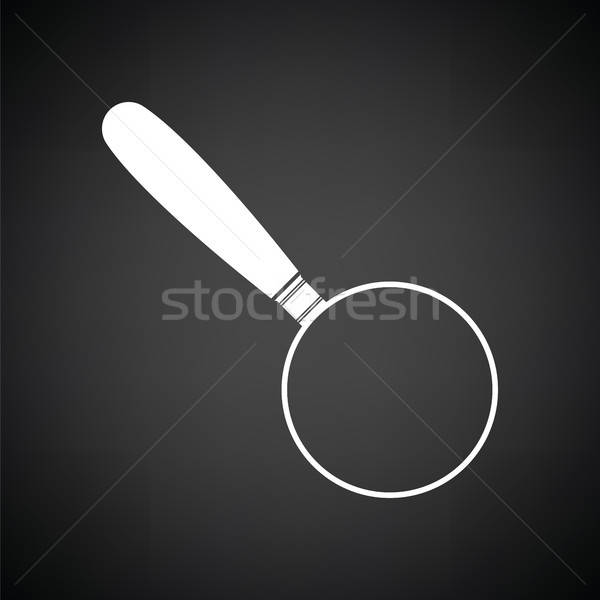 Magnifying glass icon Stock photo © angelp