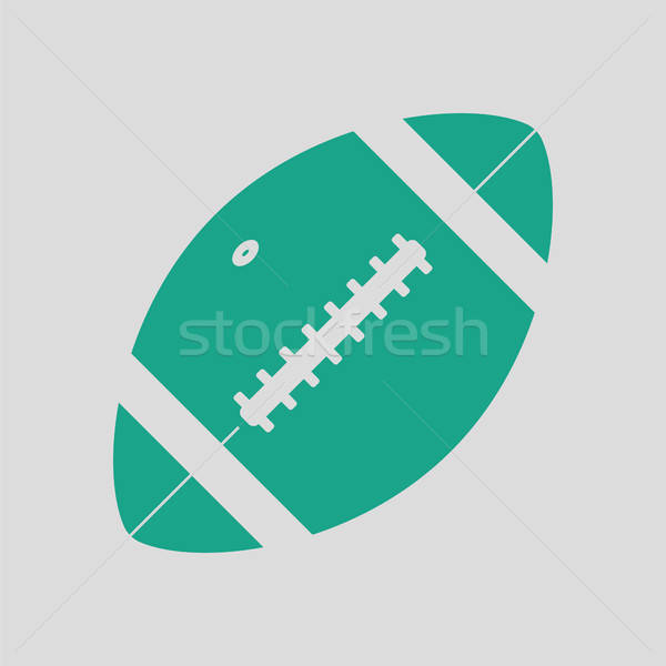 American football ball icon Stock photo © angelp