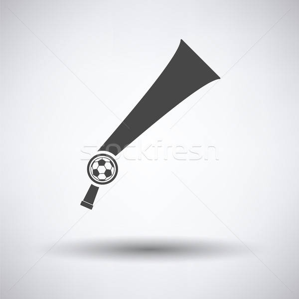 Football fans wind horn toy icon Stock photo © angelp
