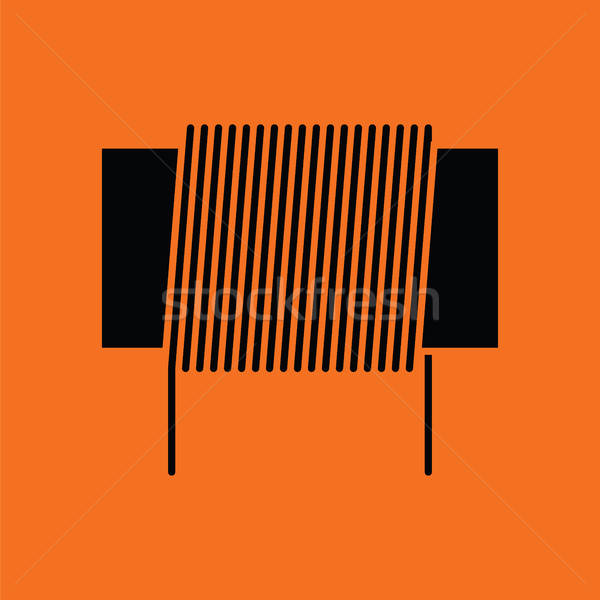 Stock photo: Inductor coil icon