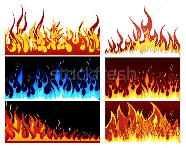 Stock photo: fire set