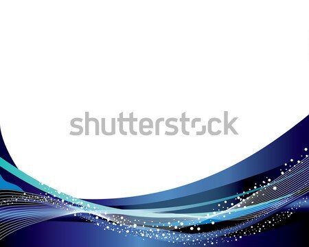 Cadre résumé vecteur étoiles bulles eau Photo stock © angelp