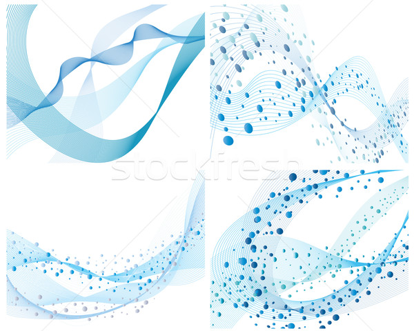 set of water backgrounds Stock photo © angelp