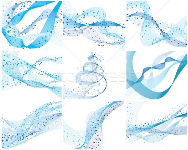 set of water background Stock photo © angelp