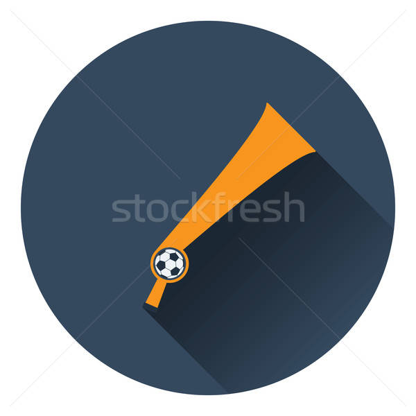 Football fans wind horn toy icon Stock photo © angelp