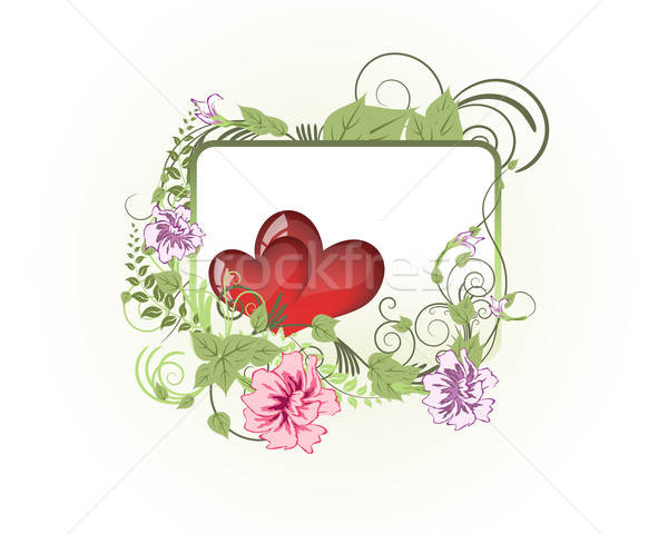 St. Valentine's day card Stock photo © angelp