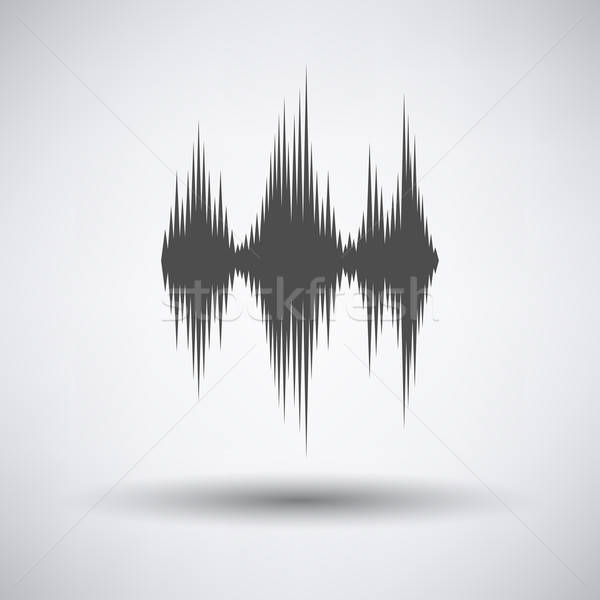 Zene hangszínszabályozó ikon szürke diszkó rádió Stock fotó © angelp